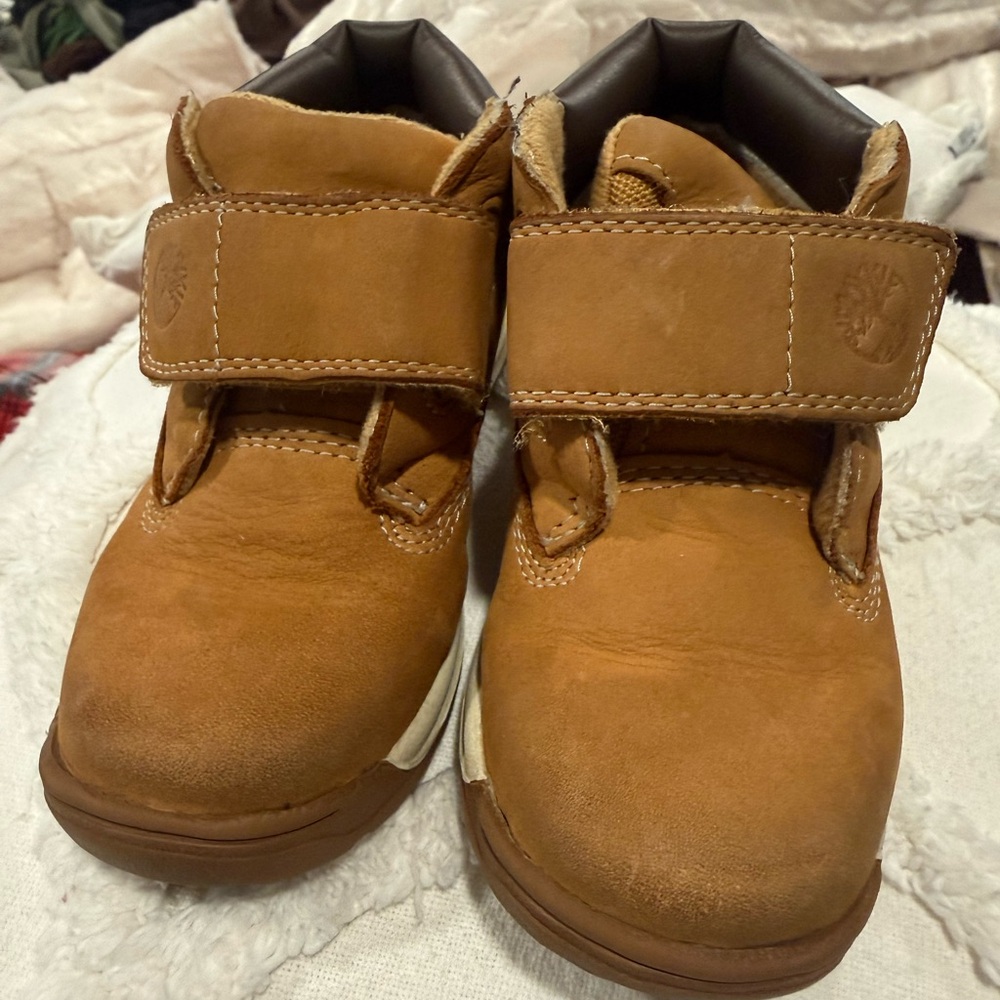 Timberland Kids 9T Tan Leather Boots